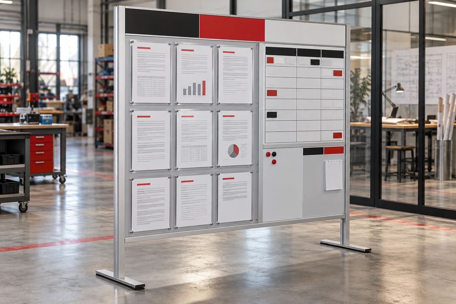 Exemple illustratif : Affichage industriel