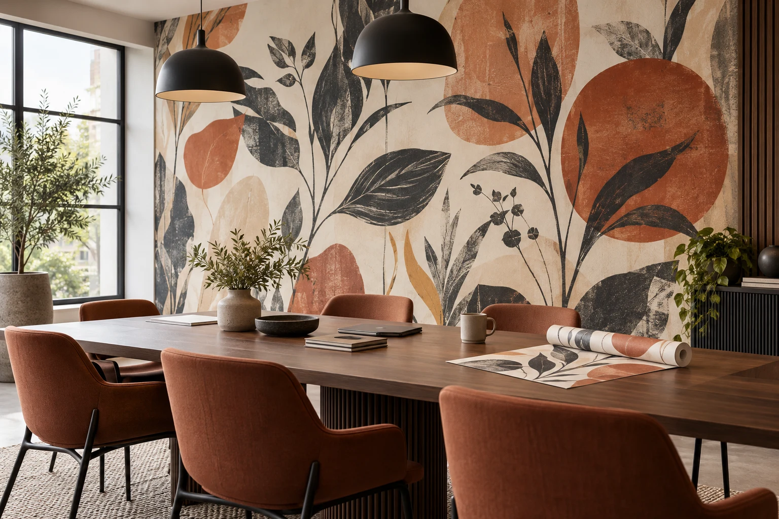 Exemple illustratif : Décoration murale & papier peint imprimé