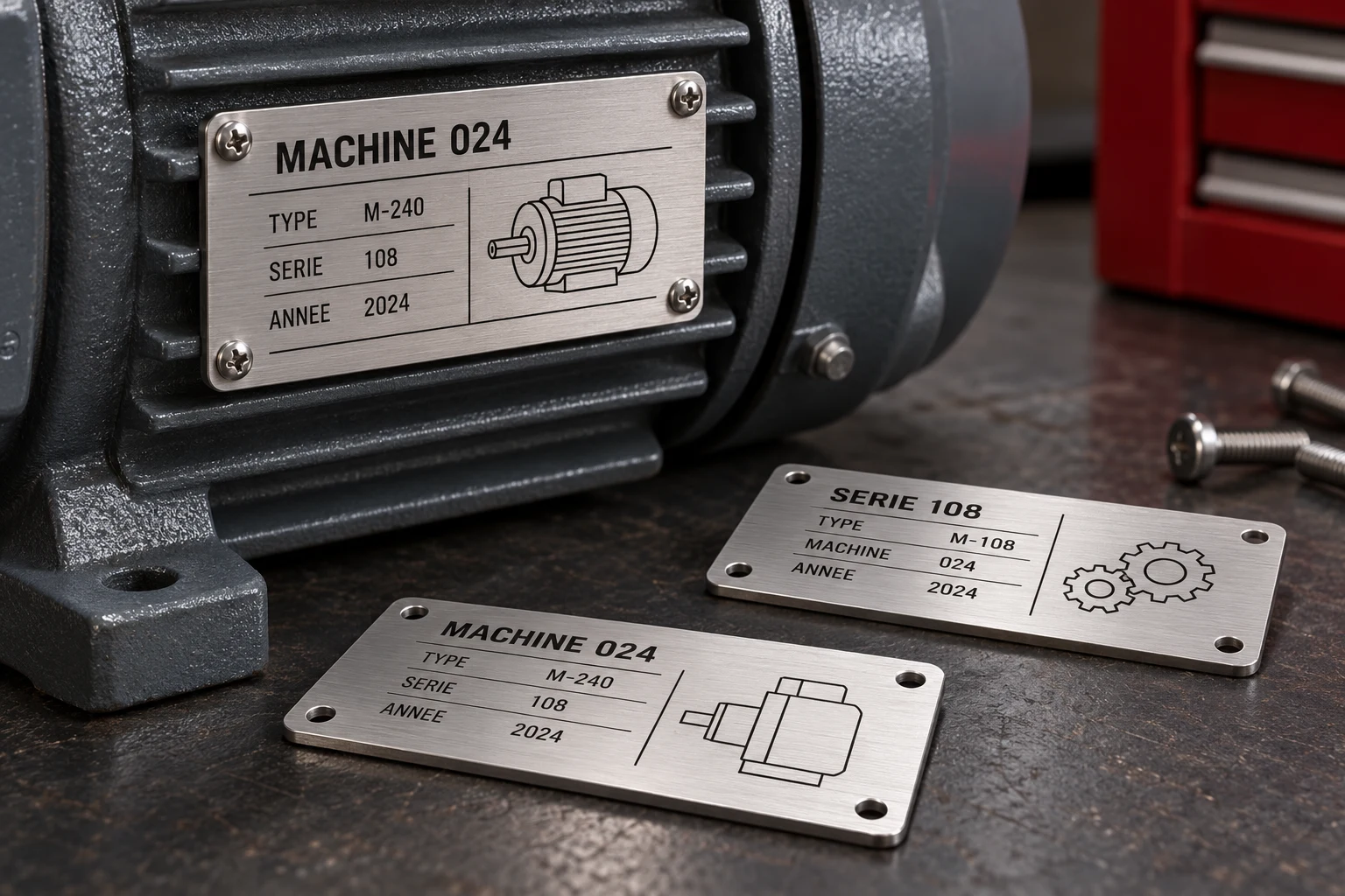 Exemple illustratif : Plaques machines